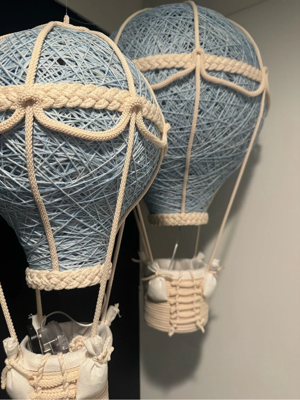 Decorative Carolina Blue Hot Air Balloon Wall Hanging - Home Accents
